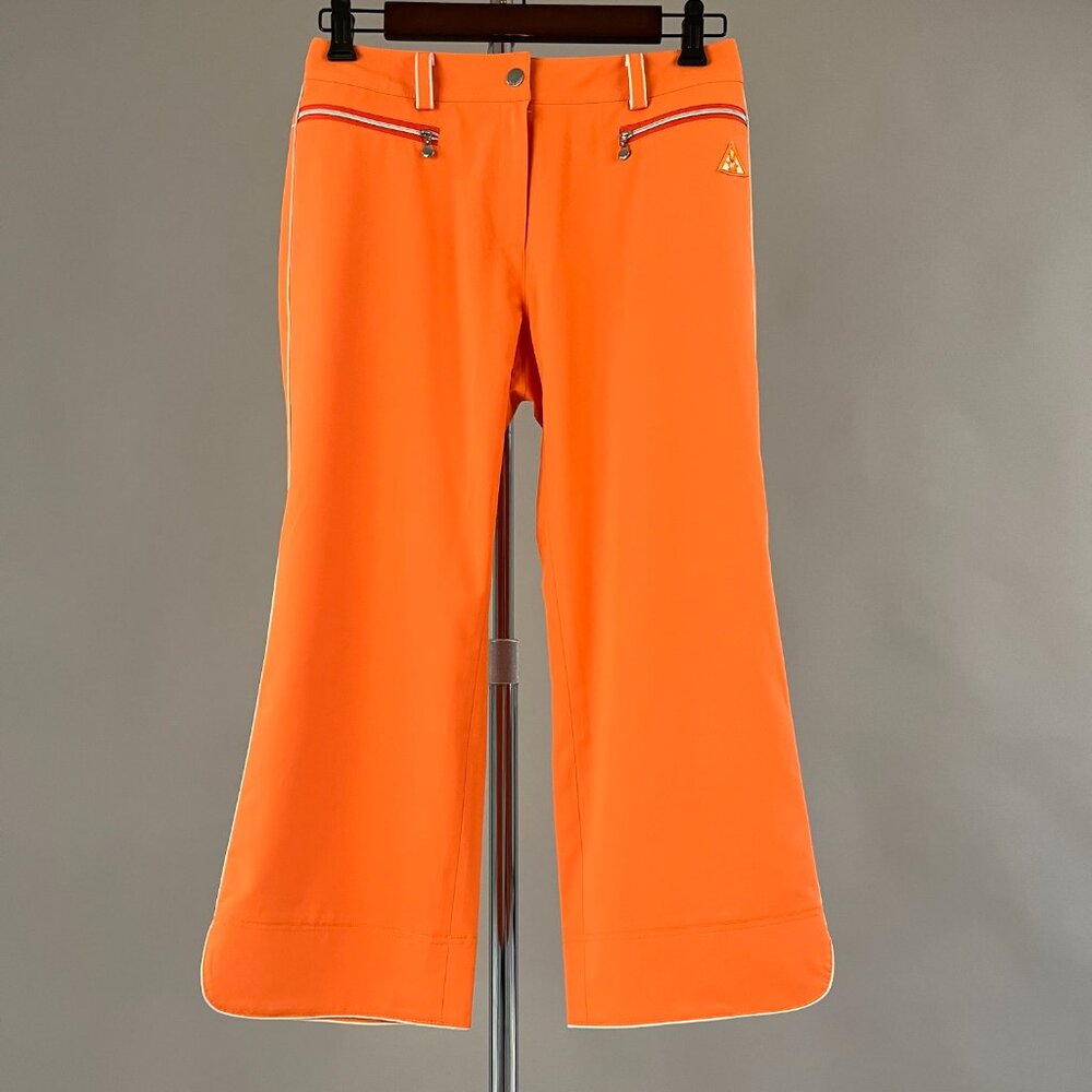 Women's Capris Golf Pants In Orange Size S